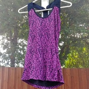Purple leopard tank top